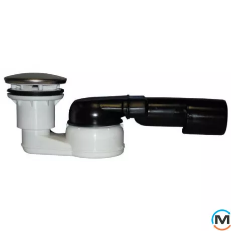 Сифон HL для душевого поддона DN40/50х6/4" горизонтальный с шарнирным подсоединением и декоративной, фото 