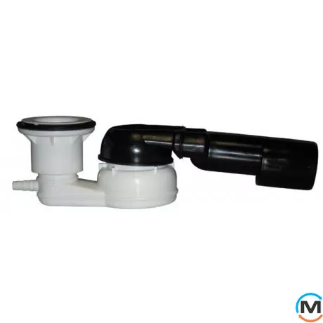 Сифон HL для душового піддону DN40/50х6/4" горизонтальний з шарнірним під'єднанням, підключенням ш, фото 