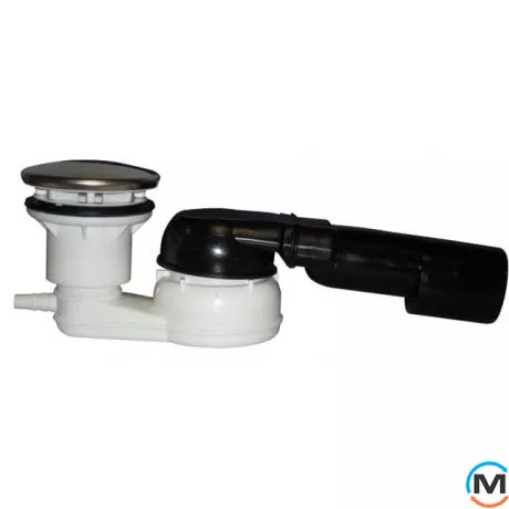 Сифон HL для душевого поддона DN40/50х6/4" горизонт. с шарнирным подсоединением, подключением шланга, фото 