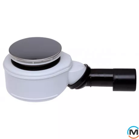 Сифон HL DN50 для душового піддону з отвором Ø 90 мм, з поворотним шарніром та декоративною кришкою, фото 