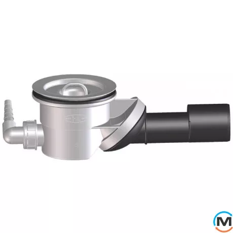 Сифон HL для душового піддону DN40/50 з шарніром, для зливних отворів d 90мм, фото 