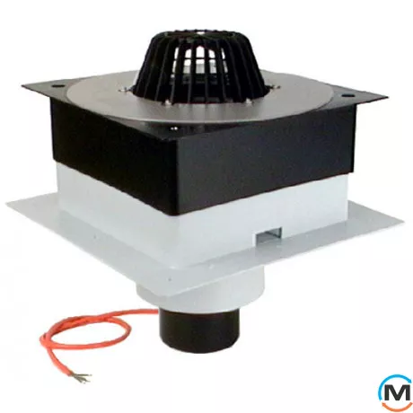 Покрівельна вирва HL DrainBox DN125 з ПВХ-консоллю та з електропідігрівом (10-30Вт/230В), фото 