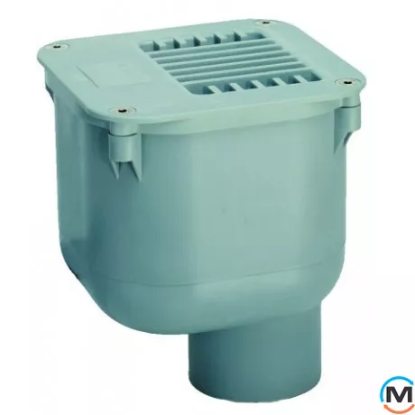 Трап HL зі зворотним клапаном для запобігання затопленню приміщення, з гратами 230*230 мм з ABS,на, фото 