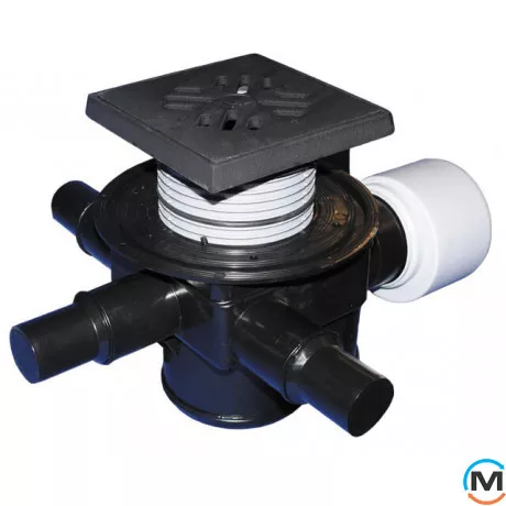 Трап HL для внутр. приміщень DN75/110 горизонт, 150х150мм, фото 