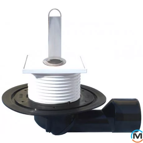 Трап HL для внутрішніх приміщень DN50/75, з вентильною плитою та стояком 100мм., фото 