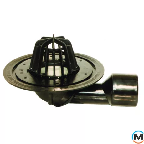 Трап HL для покрівлі DN50/75 поворотний з листовловлювачем., фото 