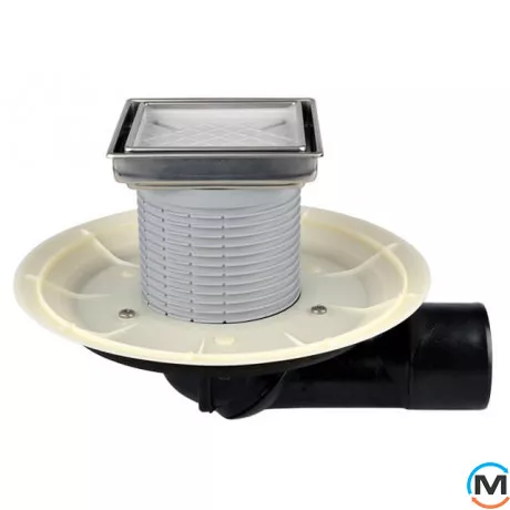 Трап HL для внутренний помещений с гидрозатвором, горизонтальный DN40/50, с надставным элементом для, фото 