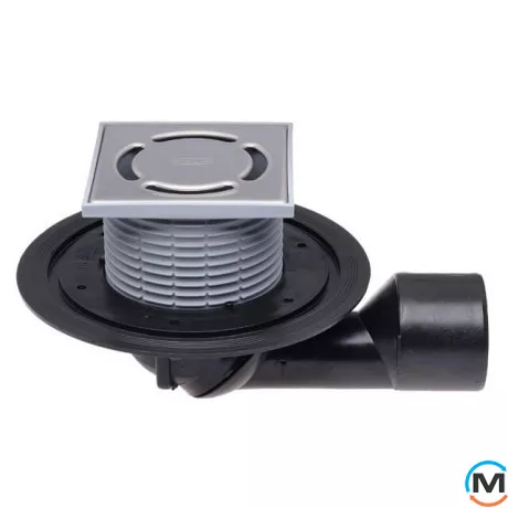 Трап HL для внутрішніх приміщень DN50/75 поворотний, 123х123мм/115х115мм, фото 