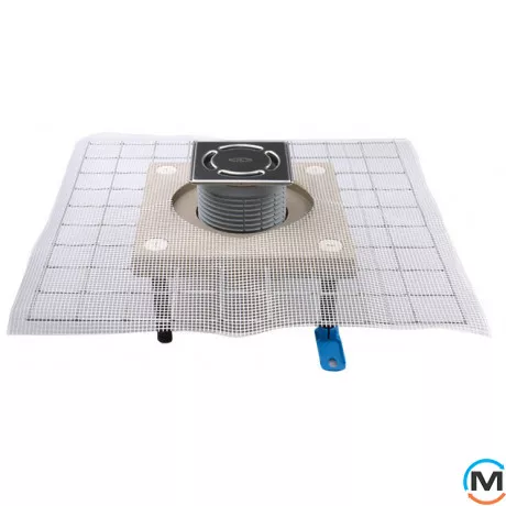 Трап HL для балконів та терас DN50/75 поворотний з CeraDrain полімербетонною консоллю 123х123мм, фото 