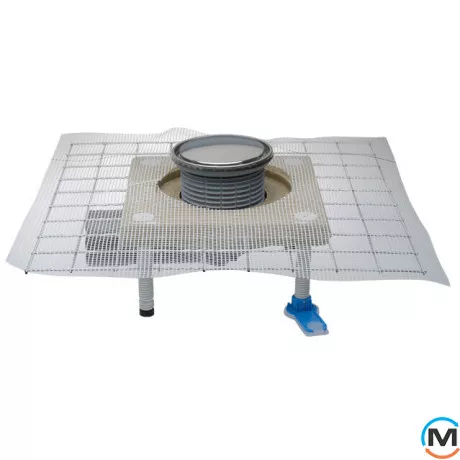 Трап HL для балконів та терас DN50/75 поворотний з CeraDrain полімербетонною консоллю 133мм, фото 