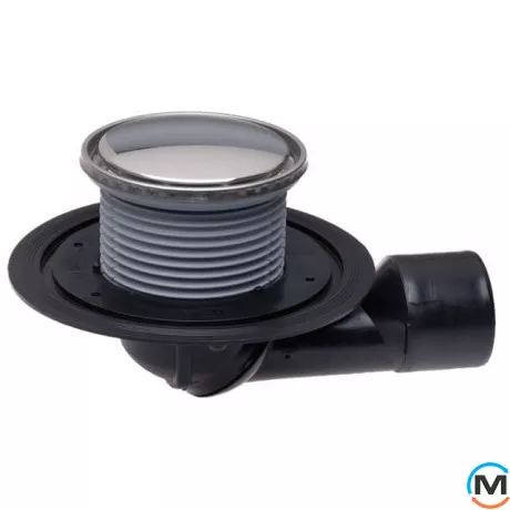 Трап HL для балконів та терас DN50/75 поворотний з морозостійкою запахозапираючою засувкою, наса, фото 