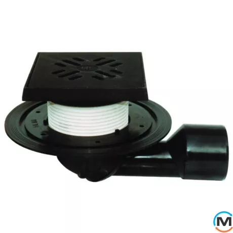 Трап HL для балконов и террас DN50/75 поворотный с морозоустойчивой запахозапирающей заслонкой, 150х, фото 