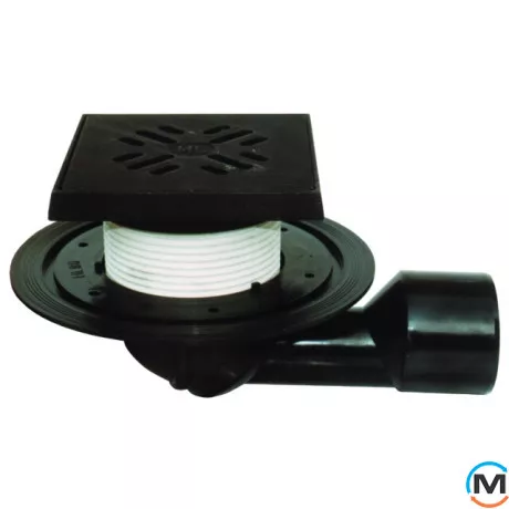 Трап HL для внутрішніх приміщень DN50/75 поворотний, 150х150/137х137 чавун, фото 