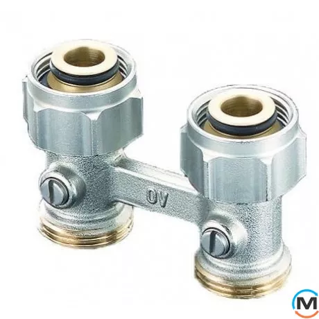 Узел подключения Oventrop "Multiflex F" прямой G3/4"x3/4", Диаметр резьбы: 3/4", Исполнение: Прямой, фото 