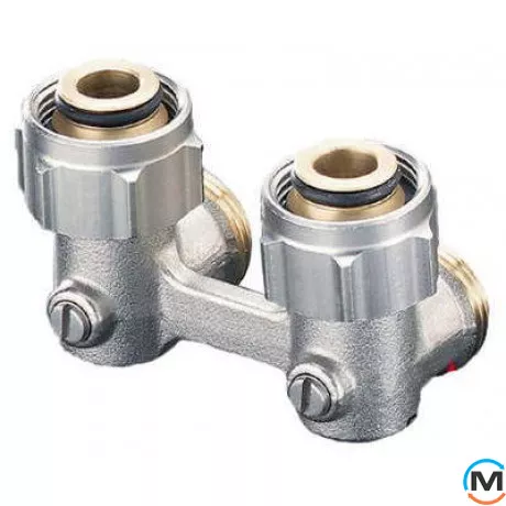 Узел подключения Oventrop "Multiflex F" угловой G3/4"x3/4", Диаметр резьбы: 3/4", Исполнение: Угловой, фото 