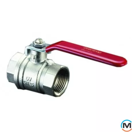 Кран кульовий Oventrop "Optibal" 3/4" вн.-вн. ручка, Тип різьблення: Внутрішня/Внутрішня, Діаметр різьблення: 3/4", Виконання: Прямий, Тип ручки: Ручка, Робочий тиск (бар): 16, Матеріал: Латунь, фото 