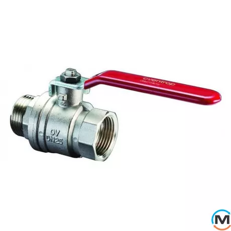 Кран кульовий Oventrop "Optibal" 1" вн.-нар.ручка, Тип різьблення: Внутрішня/Зовнішня, Діаметр різьблення: 1", Виконання: Прямий, Тип ручки: Ручка, Робочий тиск (бар): 16, Матеріал: Латунь, фото 