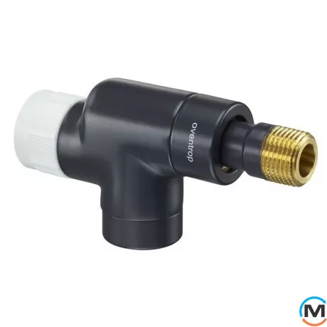 Термостатический клапан Oventrop осевой "Е" 1/2", антрацит, Диаметр резьбы: 1/2", Исполнение: Осевой, Цвет: Антрацит, фото 