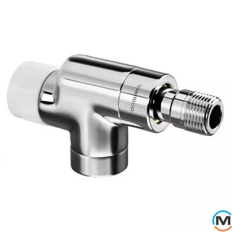 Термостатический клапан Oventrop осевой "Е" 1/2", хромированный, Диаметр резьбы: 1/2", Исполнение: Осевой, Цвет: Хром, фото 