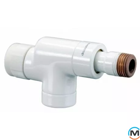 Термостатический клапан Oventrop осевой "Е" 1/2", белый, Диаметр резьбы: 1/2", Исполнение: Осевой, Цвет: Белый, фото 