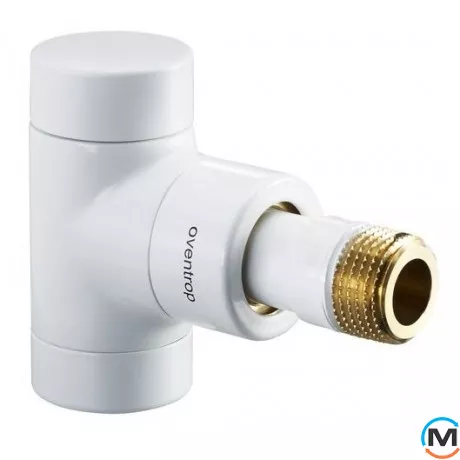 Клапан обратного потока Oventrop угловой "Combi E" 1/2", белый, Диаметр резьбы: 1/2", Исполнение: Угловой, Цвет: Белый, фото 