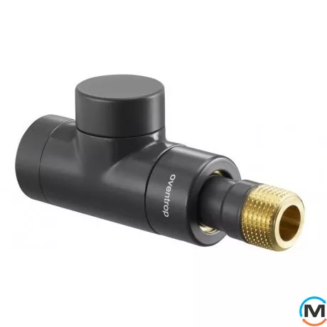 Клапан обратного потока Oventrop прямой "Combi E" 1/2", антрацит, фото 