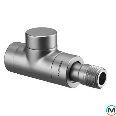 Клапан обратного потока Oventrop прямой "Combi E" 1/2", матовая сталь, фото 