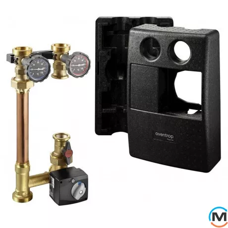 Насосна група Oventrop зі змішувачем "Regumat M3 -180" Ду 32 без насоса+кран, фото 