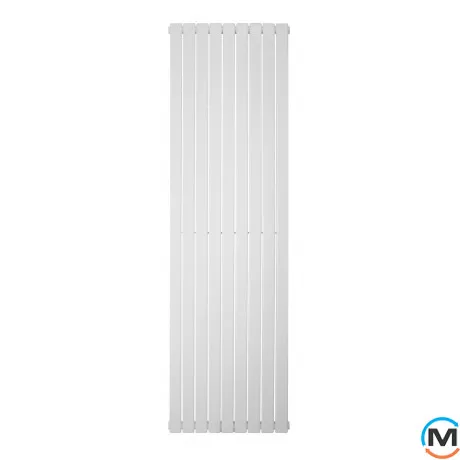 Трубчатый радиатор Betatherm Blende 2 1800x504x92 мм вертикальный RAL9016 (белый-матовый), Подключение радиатора: Нижнее, Цвет: Белый, Конструктив: Трубчатый, Высота (мм): 1800, Кол-во секций: 9, Длина (мм): 504, фото 