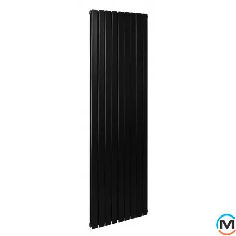 Трубчатый радиатор Betatherm Blende 2 1800x504x92 мм вертикальный RAL9005 (чёрный-матовый), Подключение радиатора: Нижнее, Цвет: Черный, Конструктив: Трубчатый, Высота (мм): 1800, Кол-во секций: 9, Длина (мм): 504, фото 