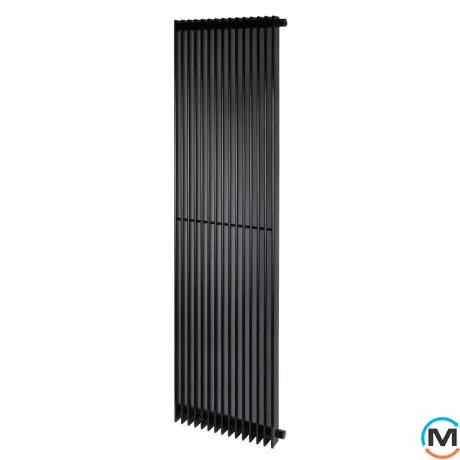 Трубчатый радиатор Betatherm Metrum BM6 1800x465x92 мм вертикальный RAL9005 (чёрный-матовый), Цвет: Черный, Длина (мм): 465, Макс. Температура (град.): 110, фото 
