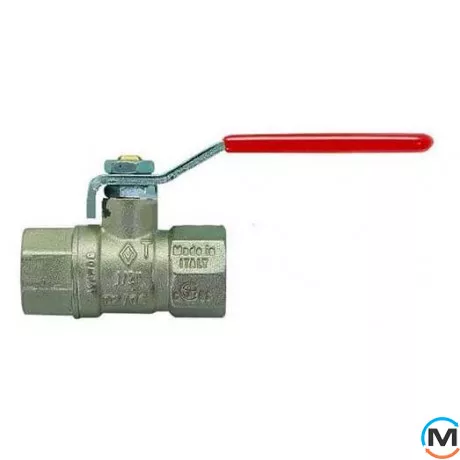 Кран кульовий Bugatti вн.-вн. ручка 2 1/2" PN 20, Тип різьблення: Внутрішня/Внутрішня, Діаметр різьблення: 2 1/2", Виконання: Прямий, Тип ручки: Ручка, Робочий тиск (бар): 20, Матеріал: Латунь, фото 