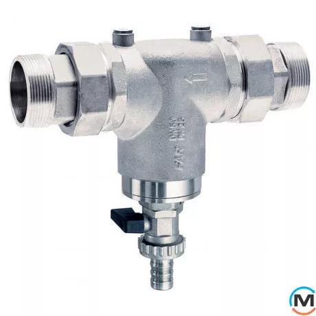 Хромований фільтр FAR НР-НР 3/4 300мкм без манометрів, фото 