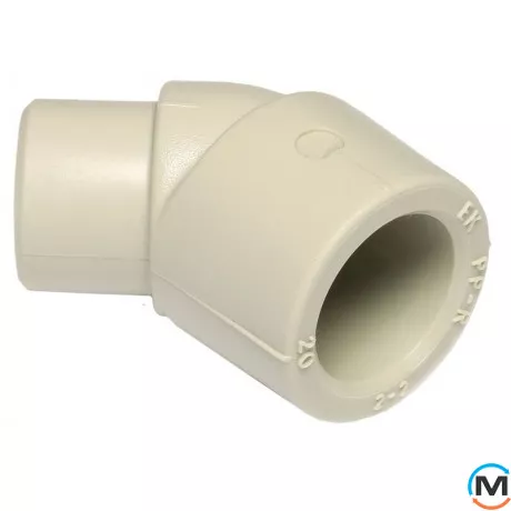 Полипропиленовый угол Ekoplastik 16 мм (вн/нар) 45°, фото 