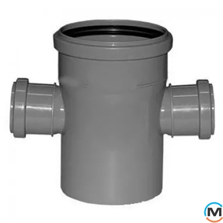 Крестовина канализационная Valsir 87° 110/50/50, Вариант: Одноплоскостная, Вид канализации: Внутренняя, Тип канализации: Простая, Градус (град.): 90, Модификация: 110/50/50 87°, Диаметр (мм): 100, Материал: Поливинилхлорид (ПВХ), фото 