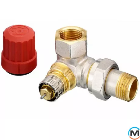 Клапан радиаторный Danfoss RA-N 15 угловой правый, Диаметр резьбы: 1/2", Исполнение: Торцевой правый, фото 