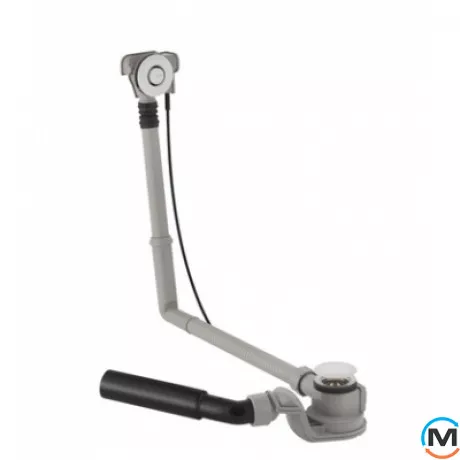 Злив-перелив Geberit для ванни з кнопкою зливу, подовжений, хром глянець, фото 