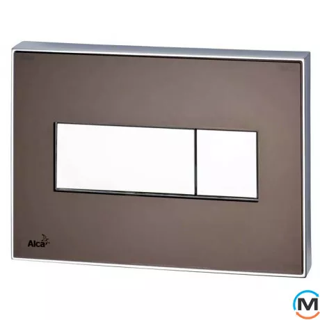 Кнопка управления Alca Plast с цветной пластиной (доска - коричневая), фото 