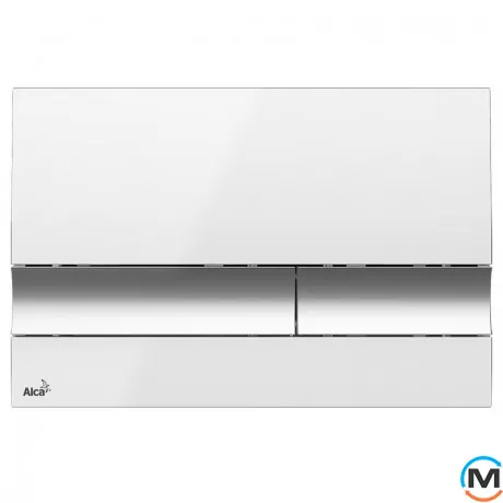 Кнопка управления Alca Plast (белая/хром - глянцевая), фото 