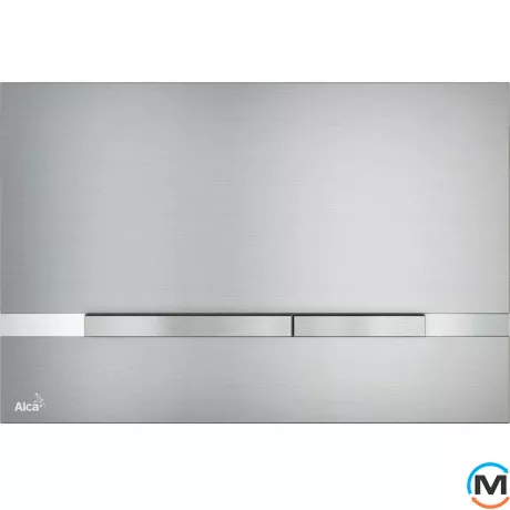 Кнопка управления Alca Plast для скрытых систем инсталляции, alunox-мат/глянец, фото 