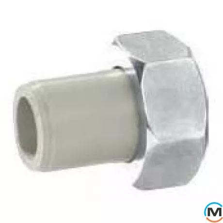 Полипропиленовый сборный элемент 25 x 1 "В KAN ppr, Тип резьбы: Накидная гайка, Диаметр резьбы: 1", Диаметр (мм): 25, Рабочее давление (бар): 10, фото 