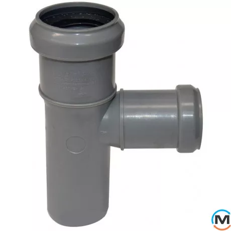 Тройник канализационный Valsir 110/110 87°, Вид канализации: Внутренняя, Тип канализации: Простая, Градус (град.): 90, Модификация: 110/110 87°, Диаметр (мм): 100, Материал: Поливинилхлорид (ПВХ), фото 