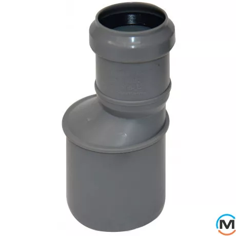 Перехідник каналізаційний Valsir 50/40, Варіант: 50/40, Вид каналізації: Внутрішня, Тип каналізації: Проста, Виконання: Простий, Діаметр (мм): 50, Матеріал: Полівінілхлорид (ПВХ), фото 