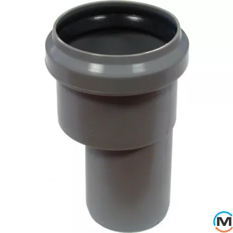 Перехідник каналізаційний зворотний Valsir 32/40, Варіант: 32/40, Вид каналізації: Внутрішня, Тип каналізації: Проста, Виконання: Зворотній, Діаметр (мм): 32, Матеріал: Полівінілхлорид (ПВХ), фото 