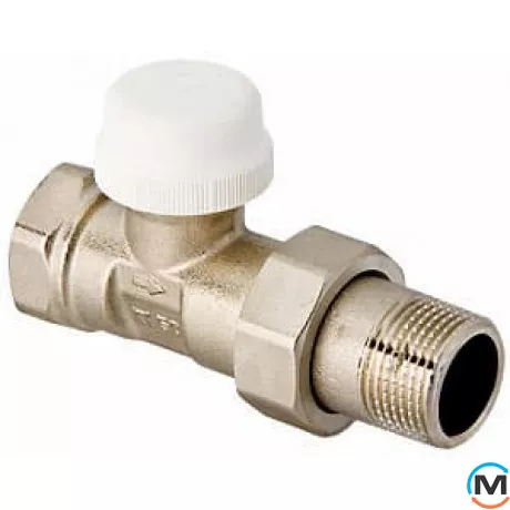 Клапан Valtec термостатический прямой 1/2", Диаметр резьбы: 1/2", Исполнение: Прямой, Цвет: Никелированный, фото 