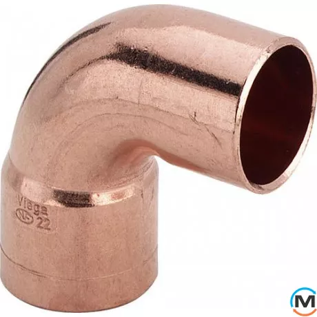Колено Ø15 (медное) 1 муфта 90° -100414 Viega GmbH 95092, Вариант: 1 муфта, Градус (град.): 90, Исполнение: Короткое, Диаметр (мм): 15, фото 