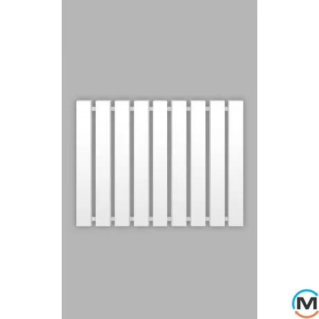 Радіатор Genesis-Aqua BATTERIA 600x1000 білий, Колір: Білий, Ширина (мм): 1000, фото 