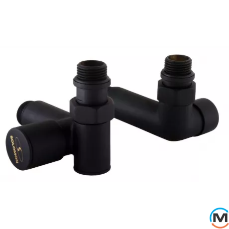 Крани комбо для сушки для рушників Genesis-Aqua чорний, Колір: Чорний, фото 