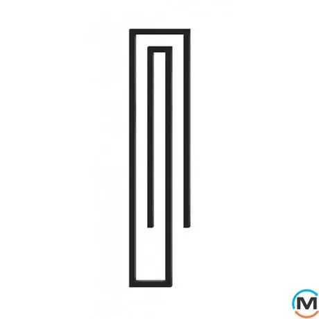 Сушка для рушників Genesis-Aqua CLIP 1600x500 чорний, Колір: Чорний, фото 