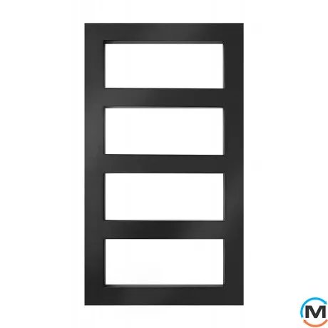 Полотенцесушитель Genesis-Aqua MASIVE 800x530 черный, Цвет: Черный, фото 